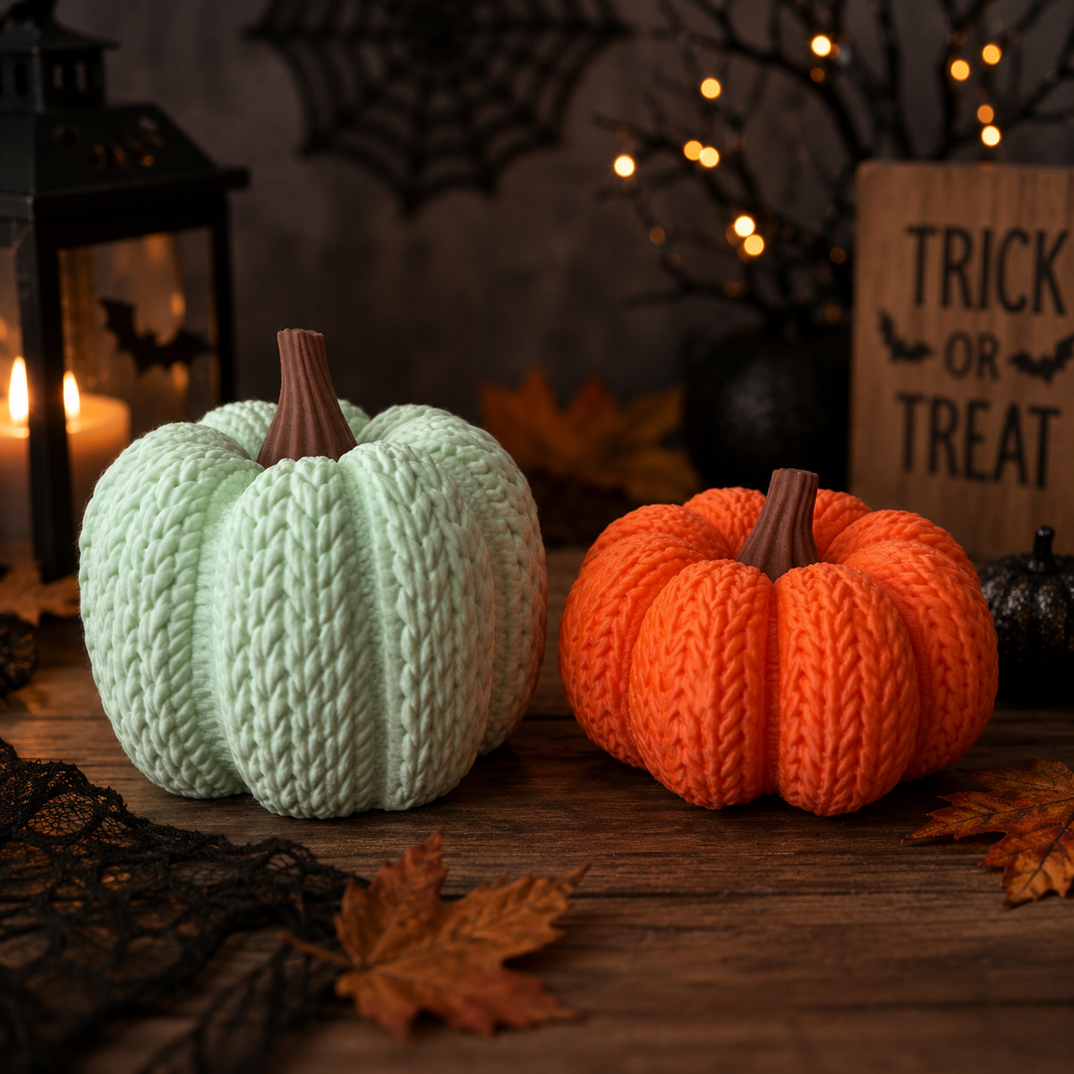 Knitted Style Pumpkin