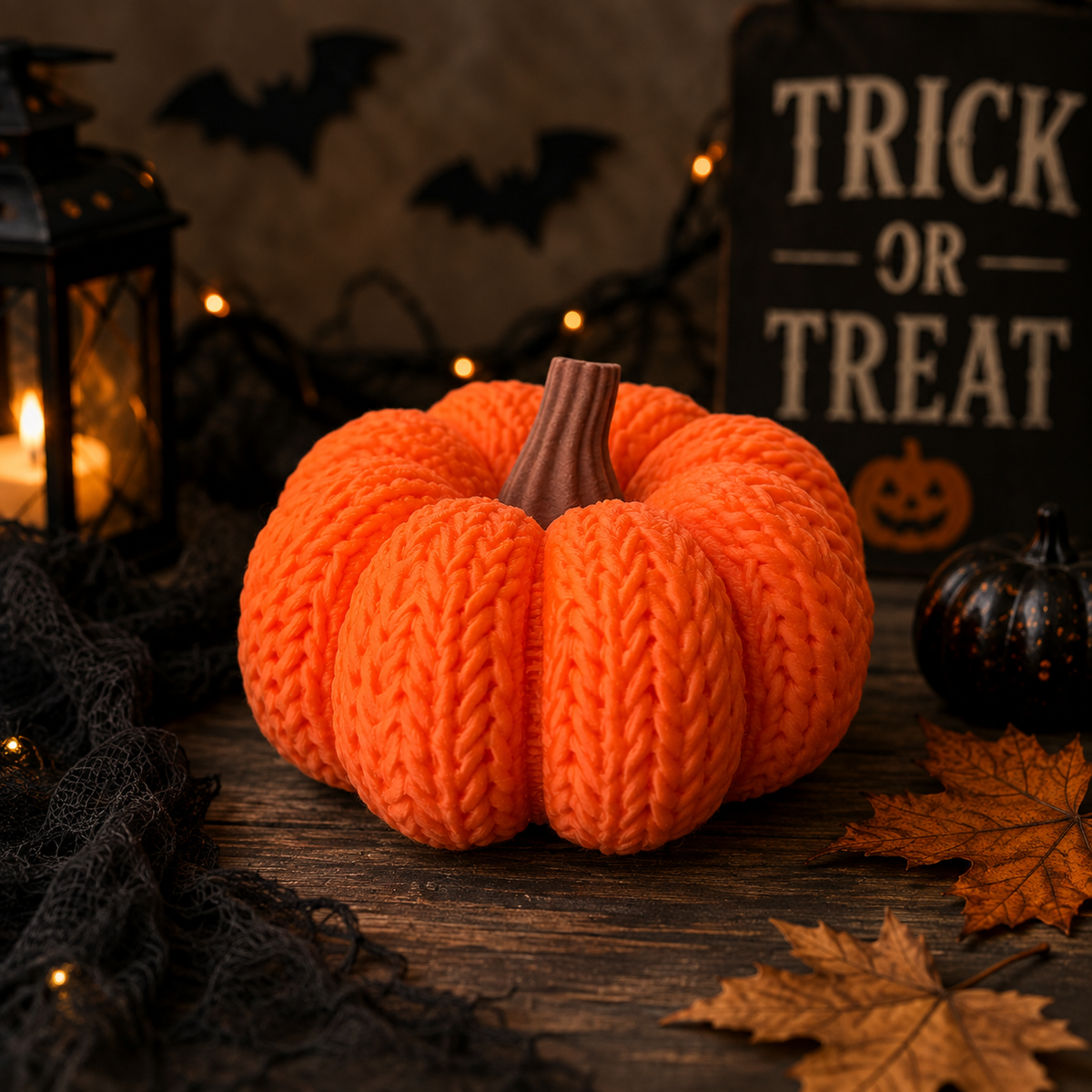 Knitted Style Pumpkin