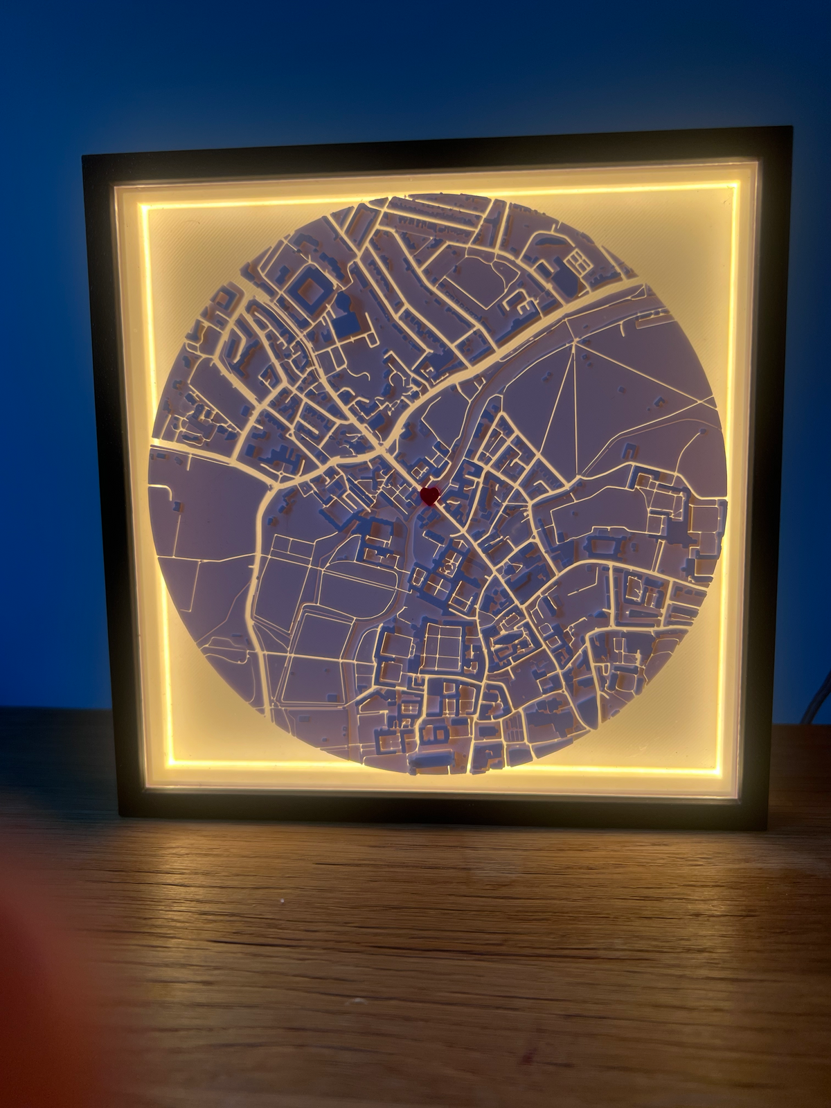 Custom 3D Map - Framed