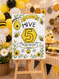 5th Birthday Welcome Sign | Editable template (Digital Download Only)